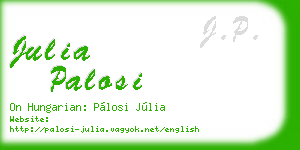 julia palosi business card